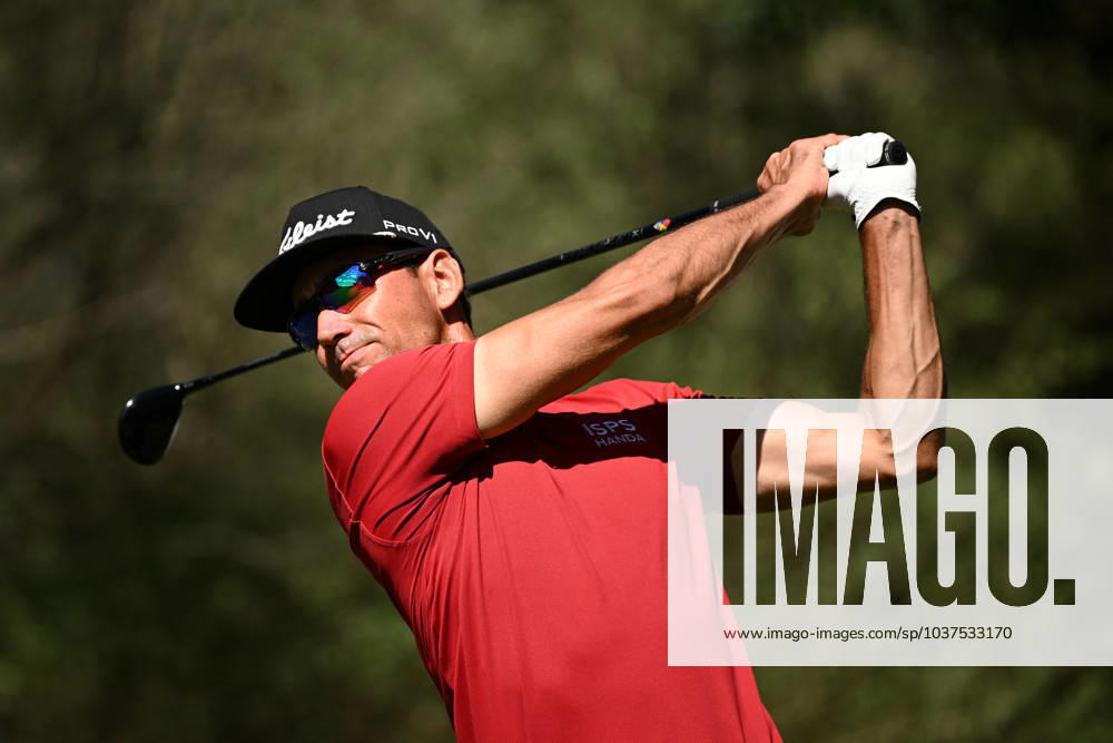 GOLF AUSTRALIAN OPEN, Rafa Cabrera Bello of Spain plays a shot from the 16th tee during Round 2 of the Australian Open 2023 at the Lakes Golf Club in Sydney, Friday, December 1, 2023. ( NO ARCHIVING, , NO USE IN BOOKS WITHOUT CONSENT SYDNEY NEW SOUTH WALES AUSTRALIA