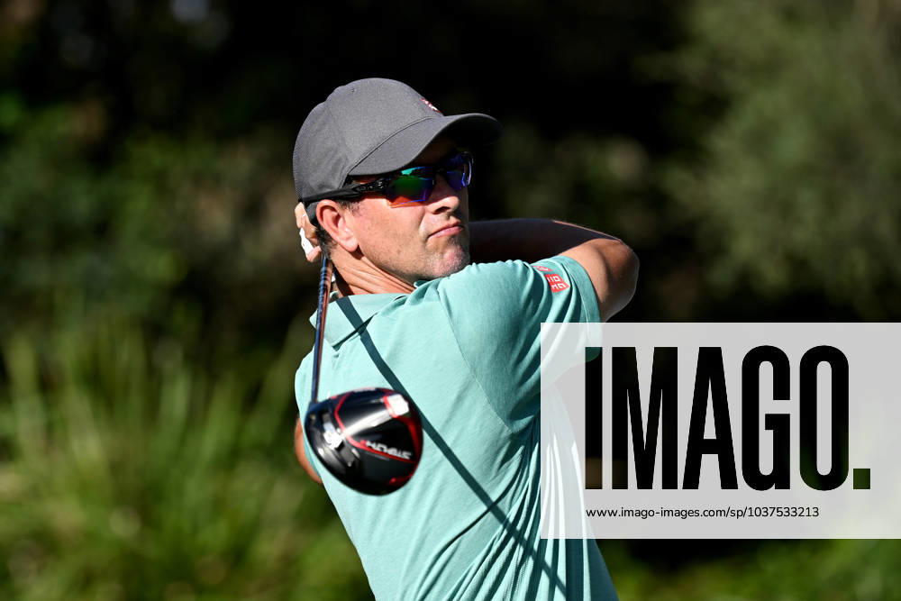GOLF AUSTRALIAN OPEN, Aadam Scott of Australia plays a shot from the 12th tee during Round 2 of the Australian Open 2023 at the Lakes Golf Club in Sydney, Friday, December 1, 2023. ( NO ARCHIVING, , NO USE IN BOOKS WITHOUT CONSENT SYDNEY NEW SOUTH WALES AUSTRALIA