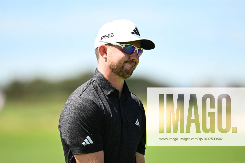 GOLF AUSTRALIAN OPEN, Connor Syme of Scotland reacts after putting on the 17th hole during Round 2 of the Australian Open 2023 at the Lakes Golf Club in Sydney, Friday, December 1, 2023. ( NO ARCHIVING, , NO USE IN BOOKS WITHOUT CONSENT SYDNEY NEW SOUTH WALES AUSTRALIA