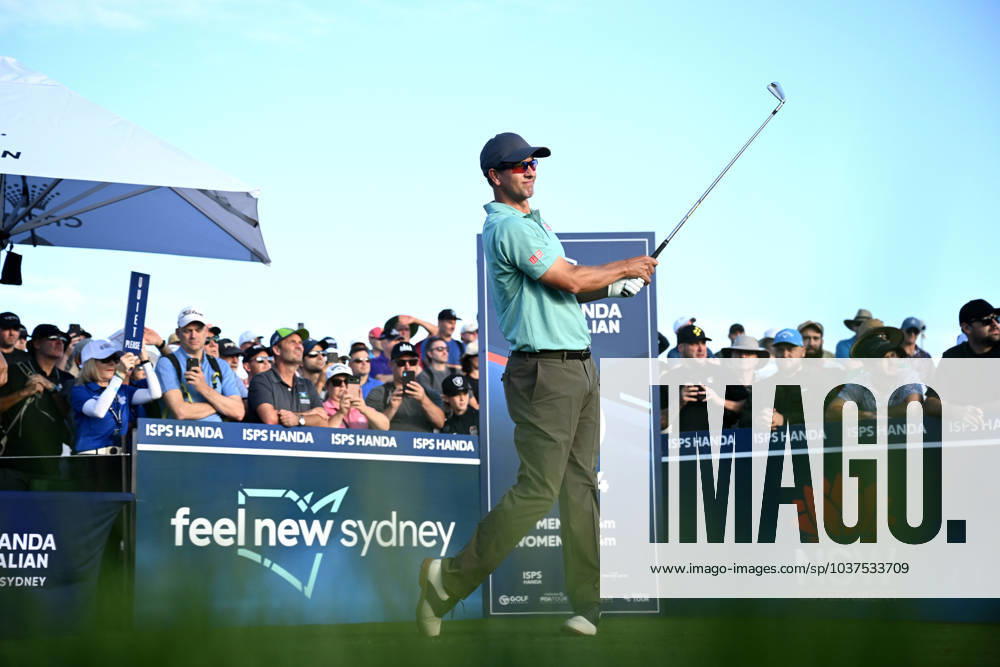 GOLF AUSTRALIAN OPEN, Adam Scott of Australia plays a shot from the 10th tee during Round 2 of the Australian Open 2023 at the Lakes Golf Club in Sydney, Friday, December 1, 2023. ( NO ARCHIVING, , NO USE IN BOOKS WITHOUT CONSENT SYDNEY NEW SOUTH WALES AUSTRALIA