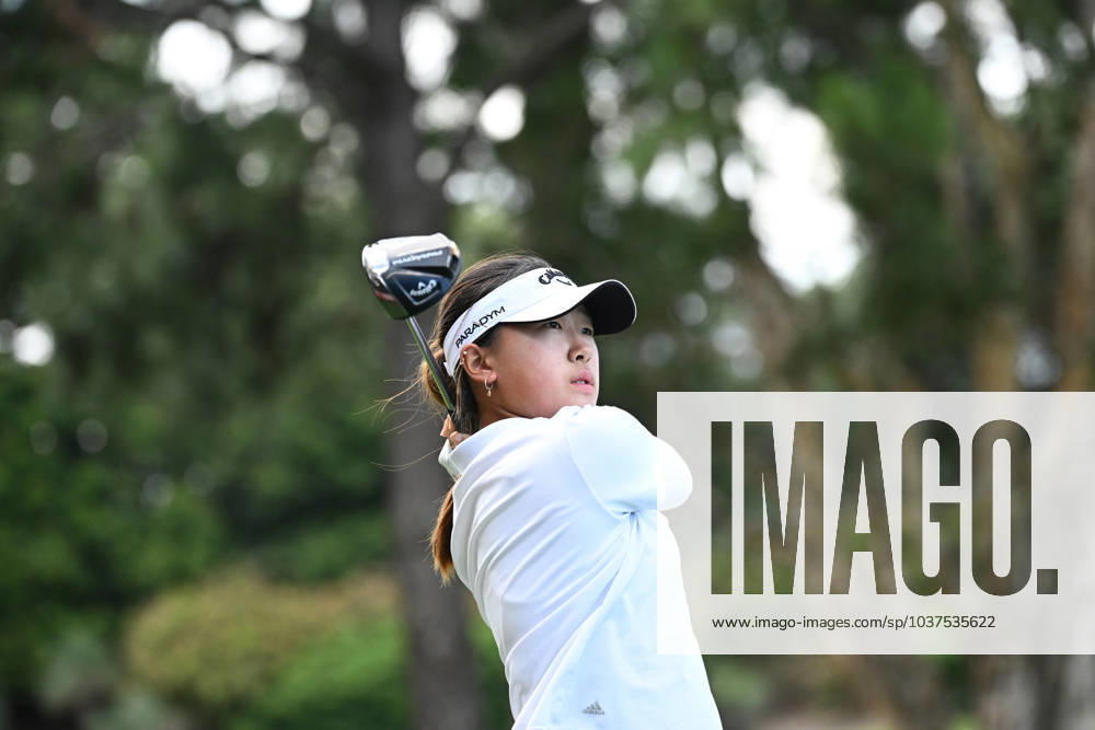 GOLF AUSTRALIAN OPEN, Rachel Lee tee?s off on the 14th during Round 2 of the Australian Open 2023 at the Australian Golf Club in Sydney, Friday, December 1, 2023. ( NO ARCHIVING, , NO USE IN BOOKS WITHOUT CONSENT SYDNEY NEW SOUTH WALES AUSTRALIA