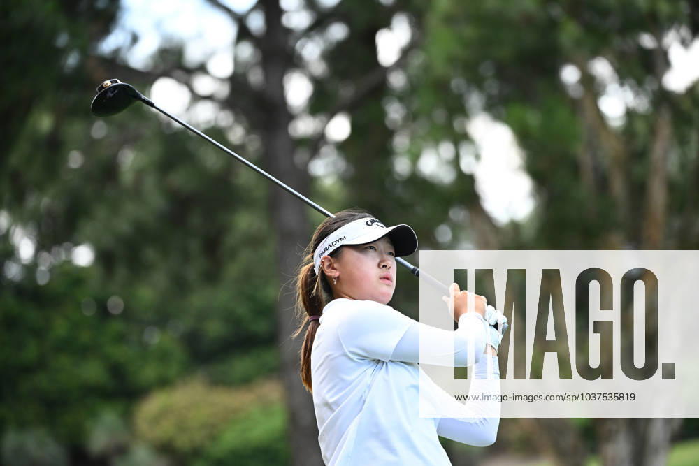 GOLF AUSTRALIAN OPEN, Rachel Lee tee?s off on the 14th during Round 2 of the Australian Open 2023 at the Australian Golf Club in Sydney, Friday, December 1, 2023. ( NO ARCHIVING, , NO USE IN BOOKS WITHOUT CONSENT SYDNEY NEW SOUTH WALES AUSTRALIA