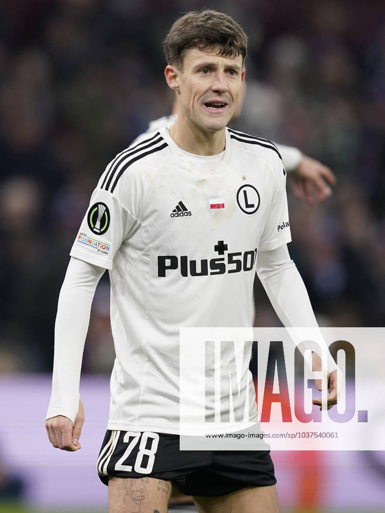 Birmingham, England, 30th November 2023. Marc Gual of Legia Warsaw during the UEFA Europa Conference League match at Villa Park, Birmingham. Picture credit should read: Andrew Yates Sportimage . SPI-2764-0028