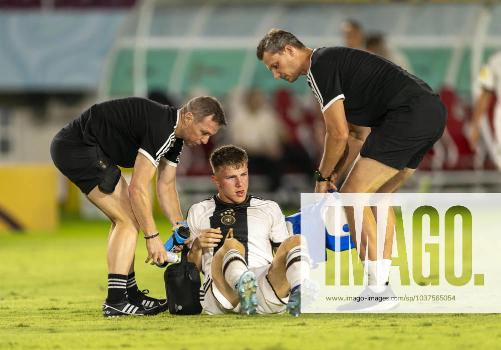 Football U 17 World Cup 2023, Final Germany France, at Manahan Stadium Surakarta Finn Jeltsch Germany on the ground