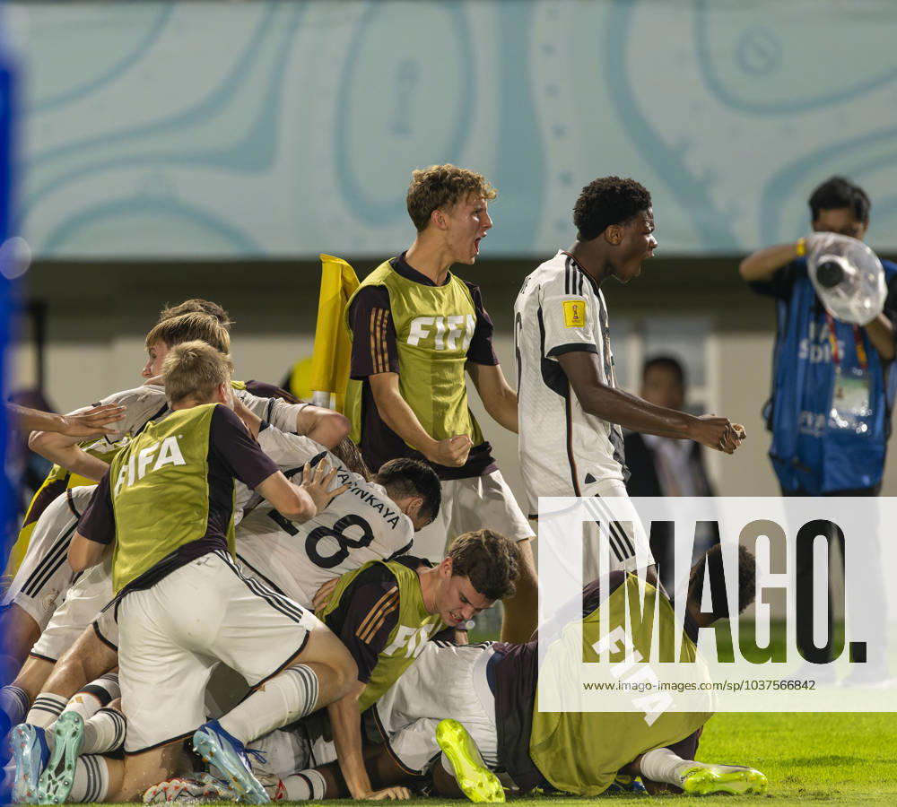 Football U 17 World Cup 2023, Final Germany France, at Manahan Stadium Surakarta Goal celebration to 2 0