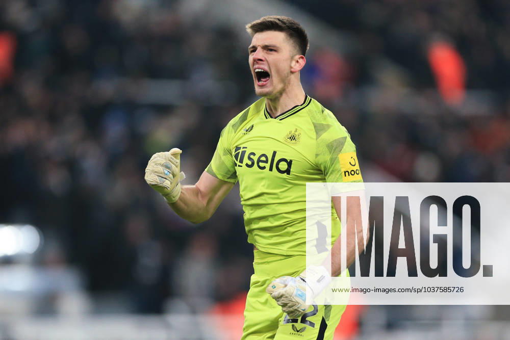 Newcastle United - Manchester United 2. Dezember 2023, Newcastle Premier League Fußball Newcastle United - Manchester United Newcastle United Torwart Nick Pope feiert das erste Tor Foto von Daniel Chesterton Newcastle UK