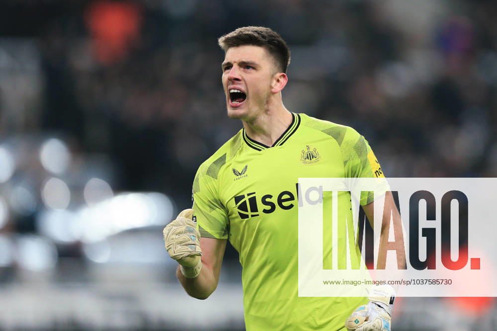 Newcastle United - Manchester United 2. Dezember 2023, Newcastle Premier League Fußball Newcastle United - Manchester United Newcastle United Torwart Nick Pope feiert das erste Tor Foto von Daniel Chesterton Newcastle UK