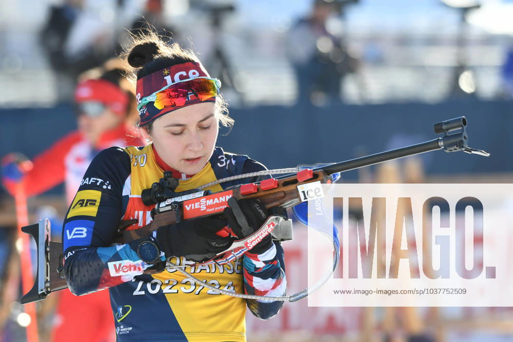 BIATHLON JOHANSEN Marthe Krakstad NOR during training for the BMW IBU World Cup Biathlon Hochfilzen 7.5km womens sprint on 07 12 2023, Austria, Tirol Hochfilzen Biathlon Stadium Tirol Austria