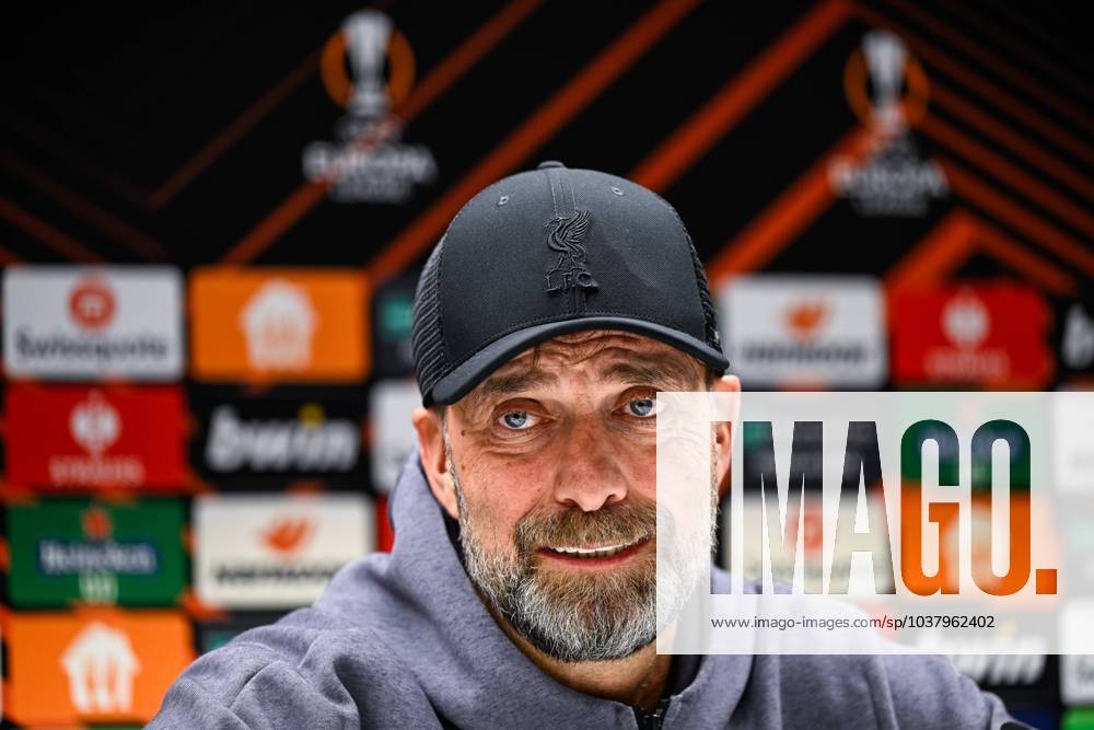 KW50 Liverpool s head coach Jurgen Klopp pictured during a press conference, PK, Pressekonferenz of English club Liverpool FC, on Wednesday 13 December 2023 in Brussels. The team is preparing for tomorrow s game against Belgian soccer team Royale Union Saint Gilloise, on day 6 of the group phase of the UEFA Europa League competition, in group E. LAURIExDIEFFEMBACQ x82269059x