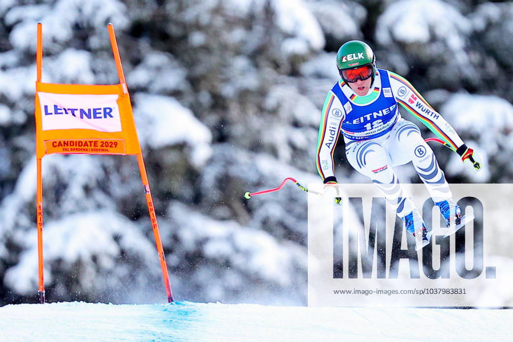 KW50 ALPINE SKIING - FIS WC Val Gardena VAL GARDENA,ITALY,14.DEC.23 - ALPINE SKIING - FIS World Cup, downhill, men. Image shows Romed Baumann (GER). GEPAxpictures xThomasxBachun