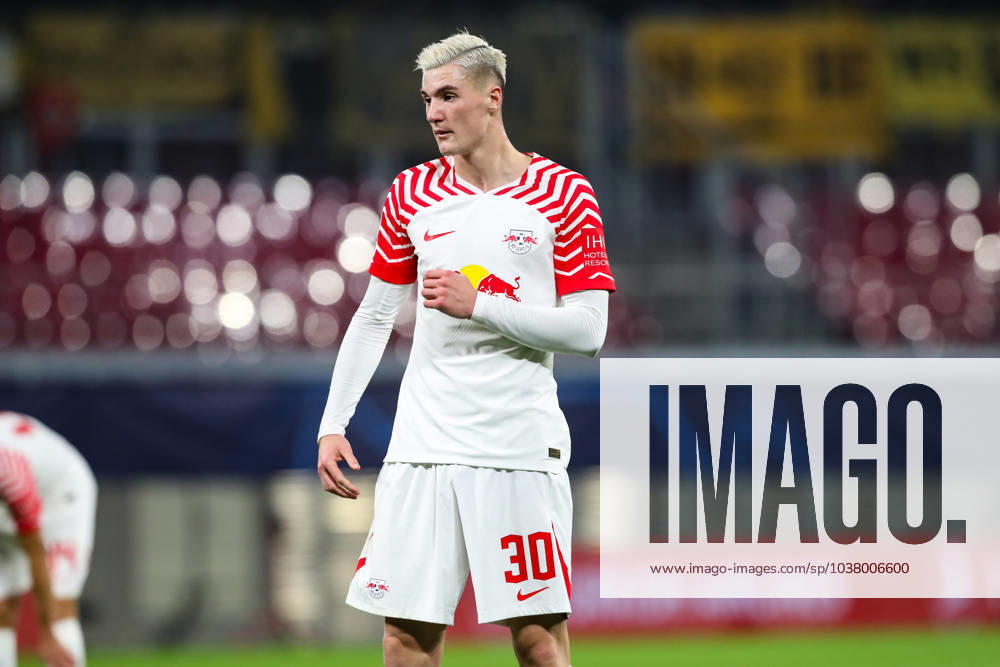 Benjamin Sesko RB Leipzig,30 Champions League season 2023 2024 Group G RB Leipzig vs BSC Young Boys Bern at the Red Bull Arena in Leipzig single image,action,football,Germany,man,men