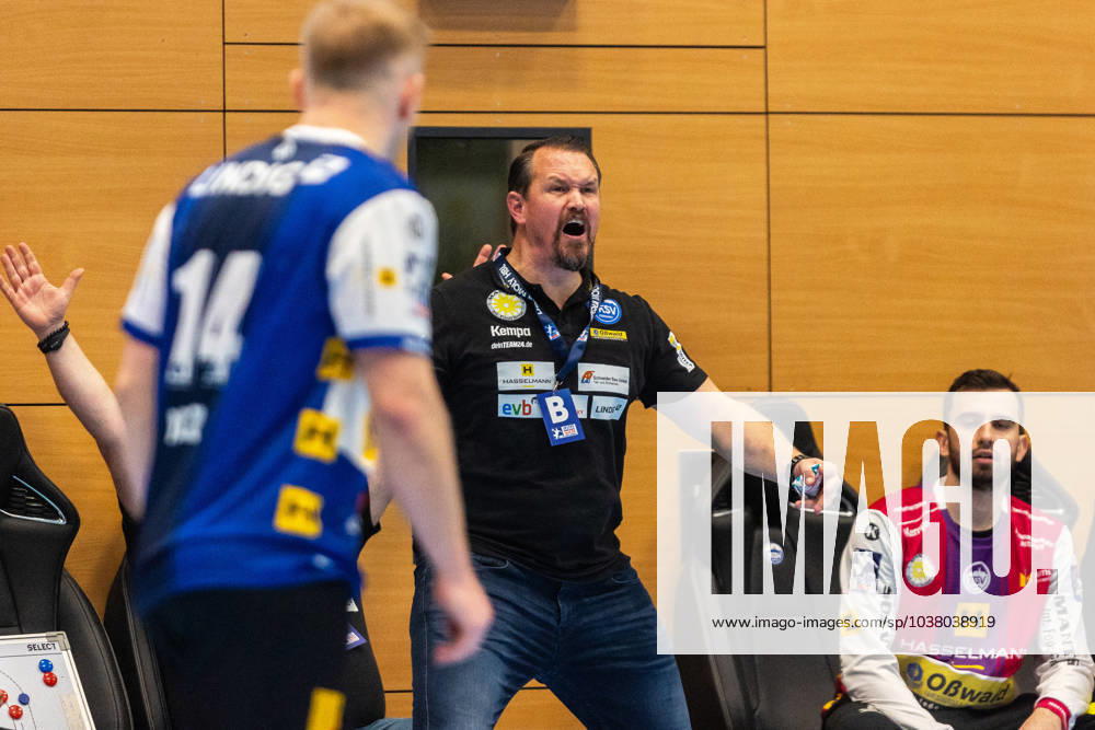 , 1 Handball Bundesliga THSV Eisenach vs THW Kiel In the picture coach Misha Kaufmann Eisenach
