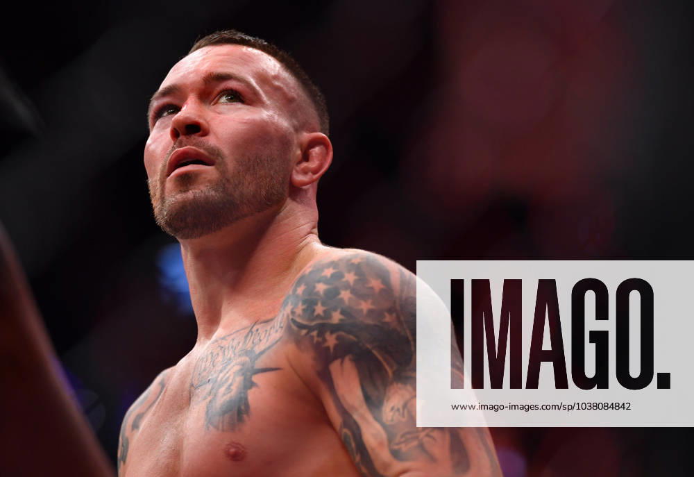 LEON EDWARDS (21-3-0) of Erdington, birmingham, England defeats COLBY COVINGTON (17-3-0) of Miami, Florida USA by a unanimous decision (49-46, 49-46, 49-46) during UFC 296 at T-Mobile Arena, Las Vegas Las Vegas USA - ZUMAo117 20231216_zsp_o117_058