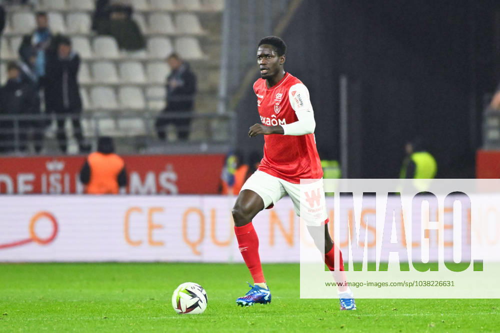 Joseph Okumu ( 2 - Reims ) during the Ligue 1 match between Reims and Havre AC at Stade Auguste Delaune on December 20, 2023 in Reims, France. ( Photo by federico pestellini panoramic ) - FOOTBALL : Reims vs Le Havre - Ligue 1 - 20 12 2023 FedericoPestellini Panoramic