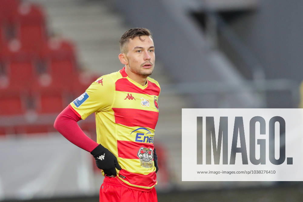 Bartlomiej Wdowik of Jagiellonia Bialystok seen during the PKO Bank Polski Ekstraklasa football match between Puszcza Niepolomice and Jagiellonia Bialystok at Marshal Jozef Pi?sudski Stadium. Final score; Puszcza Niepolomice 3: 3 Jagiellonia Bialystok. Kraków Poland - ZUMAs197 20231216_aab_s197_048