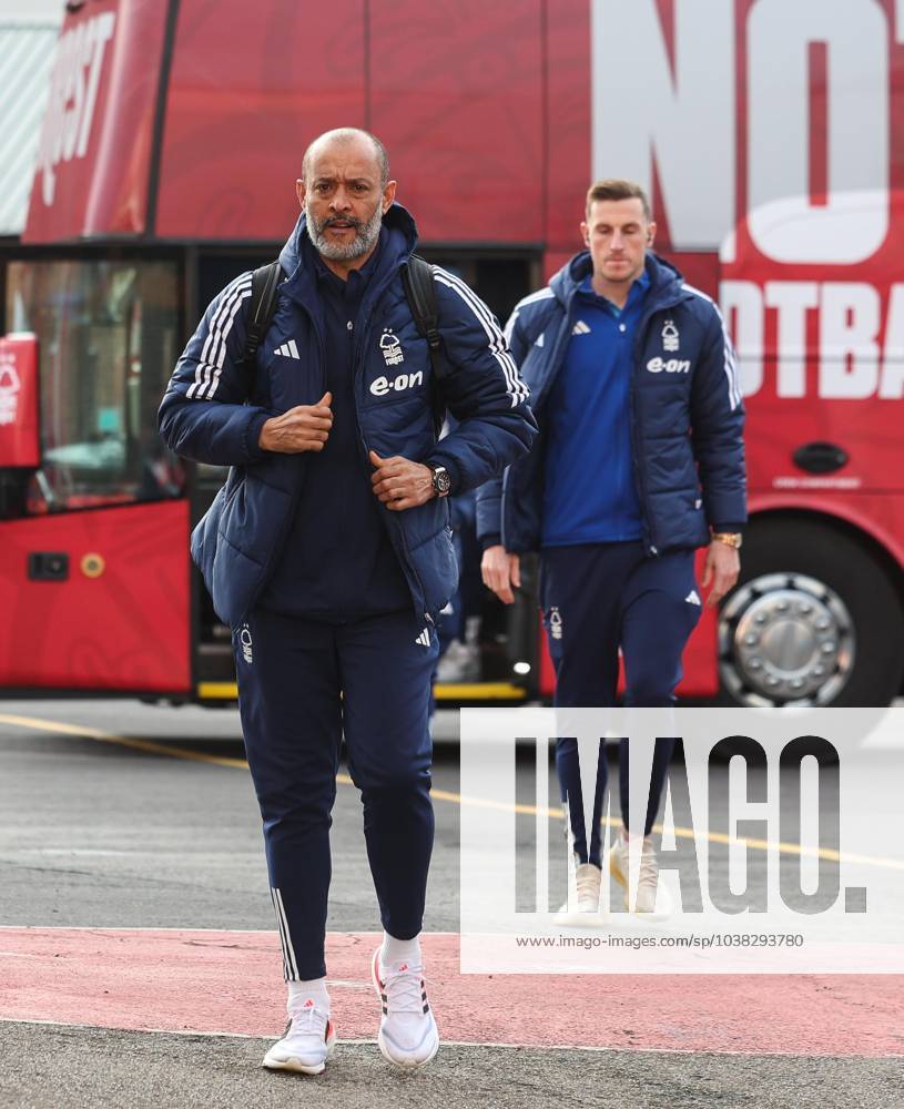 Nottingham Forest v Bournemouth Premier League Nuno Espirito Santo the manager of Nottingham Forest arrives at the ground during the Premier League match at the City Ground, Nottingham