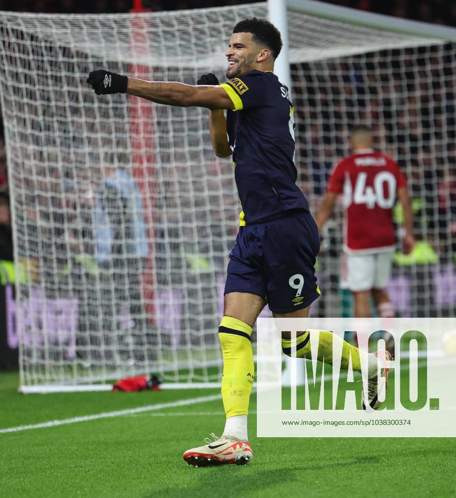 Nottingham Forest v Bournemouth Premier League Dominic Solanke of Bournemouth celebrates scoring the second goal for his team during the Premier League match at the City Ground, Nottingham