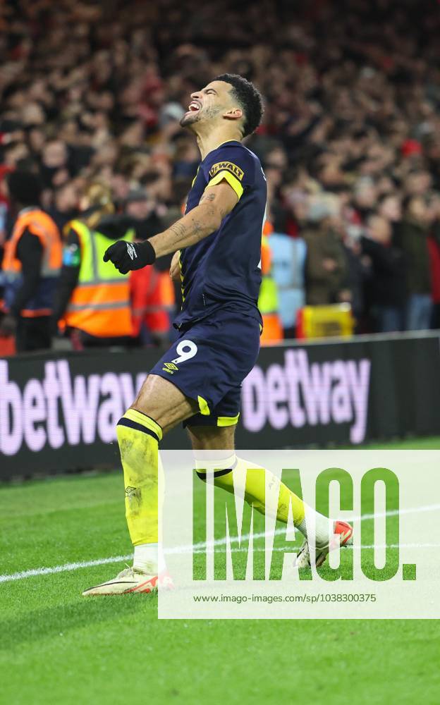 Nottingham Forest v Bournemouth Premier League Dominic Solanke of Bournemouth celebrates scoring the second goal for his team during the Premier League match at the City Ground, Nottingham