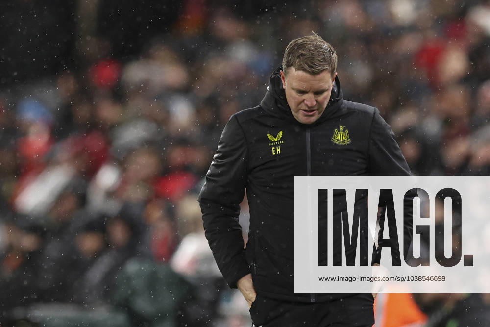 Football - 2023 2024 Premier League - Liverpool vs Newcastle United - Anfield - Monday 1st January 2024. Newcastle United manager Eddie Howe