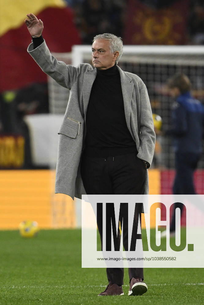 AS Roma v Cremonese - Coppa Italia Round of 16 Jose Mourinho of A.S. Roma is pictured during the round of 16 of the Frecciarossa Italian Cup match between A.S. Roma and U.S. Cremonese at the Olympic Stadium in Rome, Italy, on January 3, 2024. Rome Italy Italy
