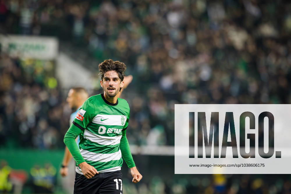 Francisco Trincao of Sporting CP celebrates the goal during the Liga Portugal Betclic match between Sporting CP and Estoril Praia at Estadio Jose Alvalade. Lisbon Portugal - ZUMAs197 20240105_aaa_s197_235