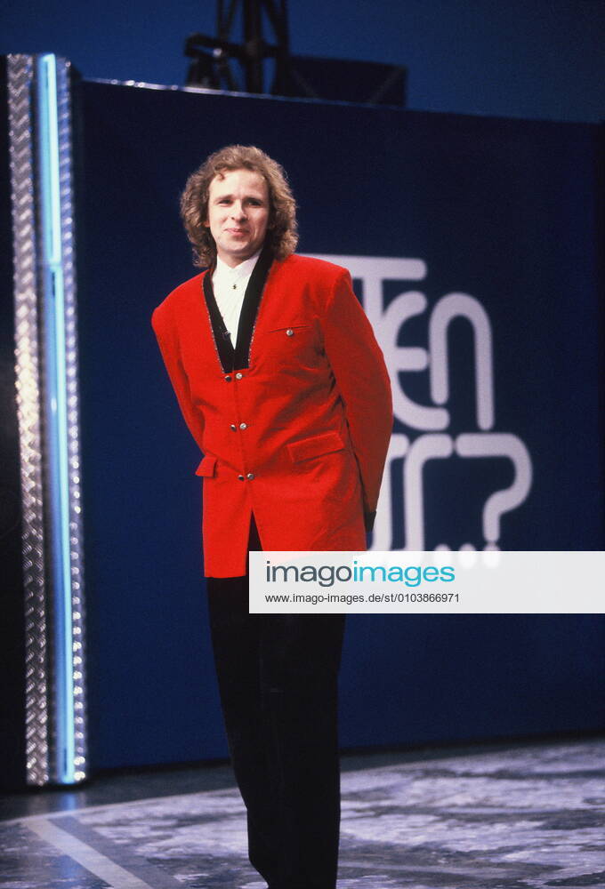 Moderator Thomas Gottschalk at Wetten dass am 03 03 1991