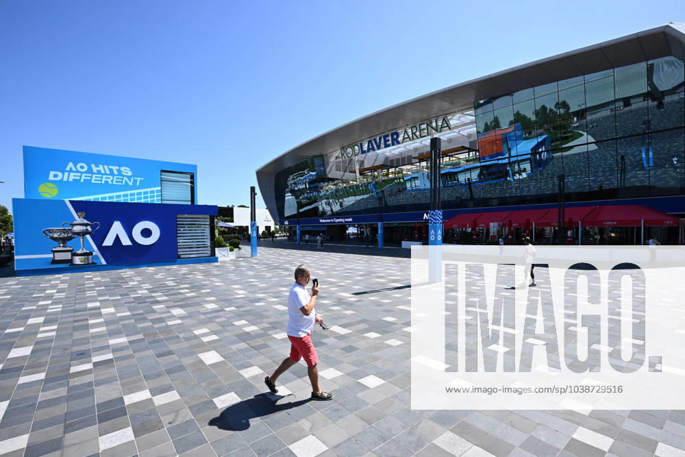 TENNIS AO PRACTICE SESSIONS, A general view of Rod Laver Arena ahead of the Australian Open 2024, at Melbourne Park in Melbourne, Tuesday, January 9, 2024. ( NO ARCHIVING, , NO USE IN BOOKS WITHOUT CONSENT MELBOURNE VICTORIA AUSTRALIA