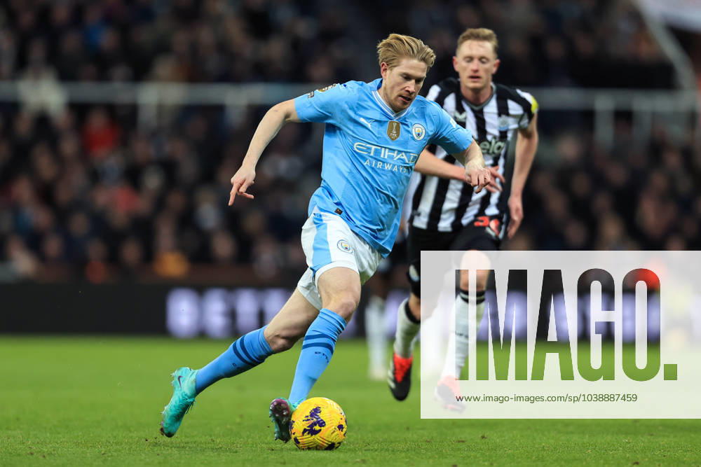 Fußball Premier League Newcastle United gegen Manchester City 13. Januar 2024 Premier League Newcastle United gegen Manchester City Kevin De Bruyne von Manchester City Foto Simon Stacpoole Abseits Newcastle upon Tyne UK