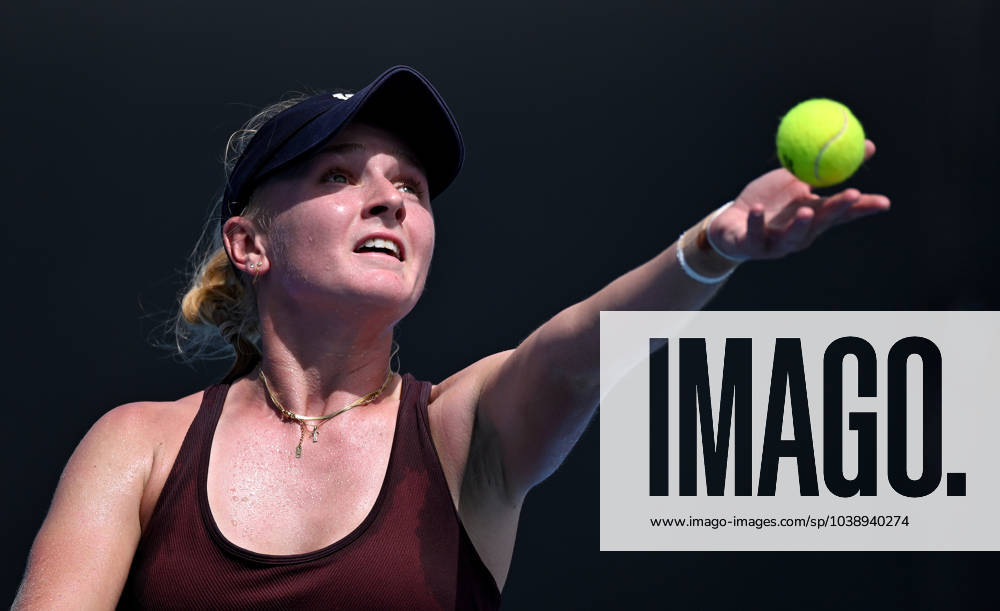 TENNIS AUSTRALIAN OPEN, Taylah Preston of Australia in action during her first round match against Elina Svitolina of Ukraine on Day 2 of the 2024 Australian Open at Melbourne Park in Melbourne, Monday, January 15, 2024. ( NO ARCHIVING, , NO USE IN BOOKS WITHOUT CONSENT MELBOURNE VICTORIA AUSTRALIA