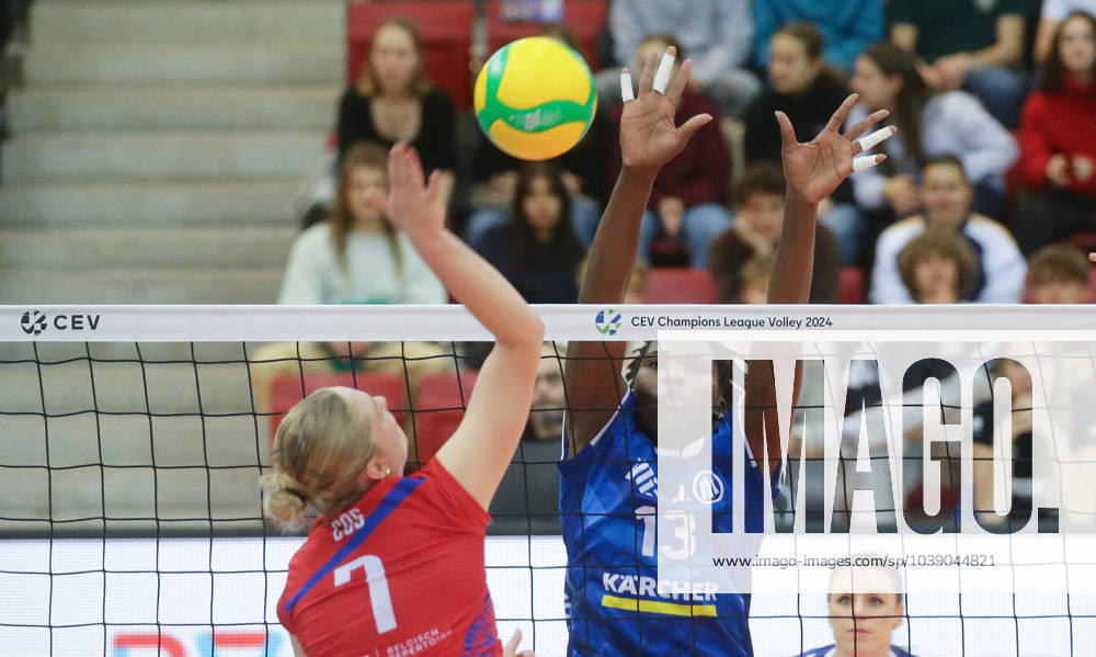 Stuttgart , Volleyball CEV Champions League , Allianz MTV Stuttgart vs Asterix Avo Beveren , Krystal Rivers Stgt
