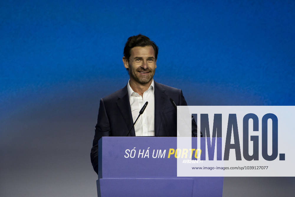 Andre Villas-Boas presents his candidature for the presidency of FC Porto in Porto, Portugal - 17 Jan 224 Andre Villas-Boas speaks during the presentation of his candidature for the presidency of FC Porto at Alfandega do Porto. Porto Portugal