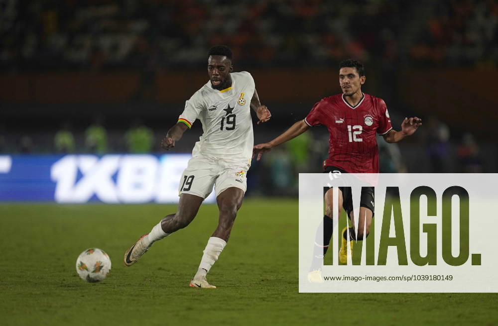 African Cup of Nations Group B: Egypt vs Ghana 2024 January 18 2024: Inaki Williams Arthuer (Ghana) controls the ball during a African Cup of Nations Group B game, Egypt vs Ghana, at Stade Felix Houphouet-Boigny, Abidjan, Ivory Coast. Kim Price CSM (Credit Image: Â Kim Price Cal Media) Abidjan Abidjan Ivory Coast
