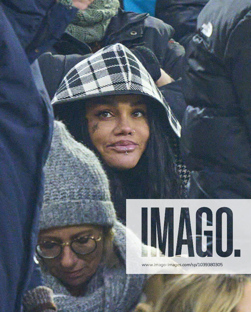 Candice Brook, girlfriend of Leroy Sane, FCB 10 in the match FC BAYERN MUENCHEN - WERDER BREMEN 0-1 on Jan 21, 2024 in Munich, Germany. Season 2023 2024, 1.Bundesliga, FCB, München, matchday 18, 18.Spieltag