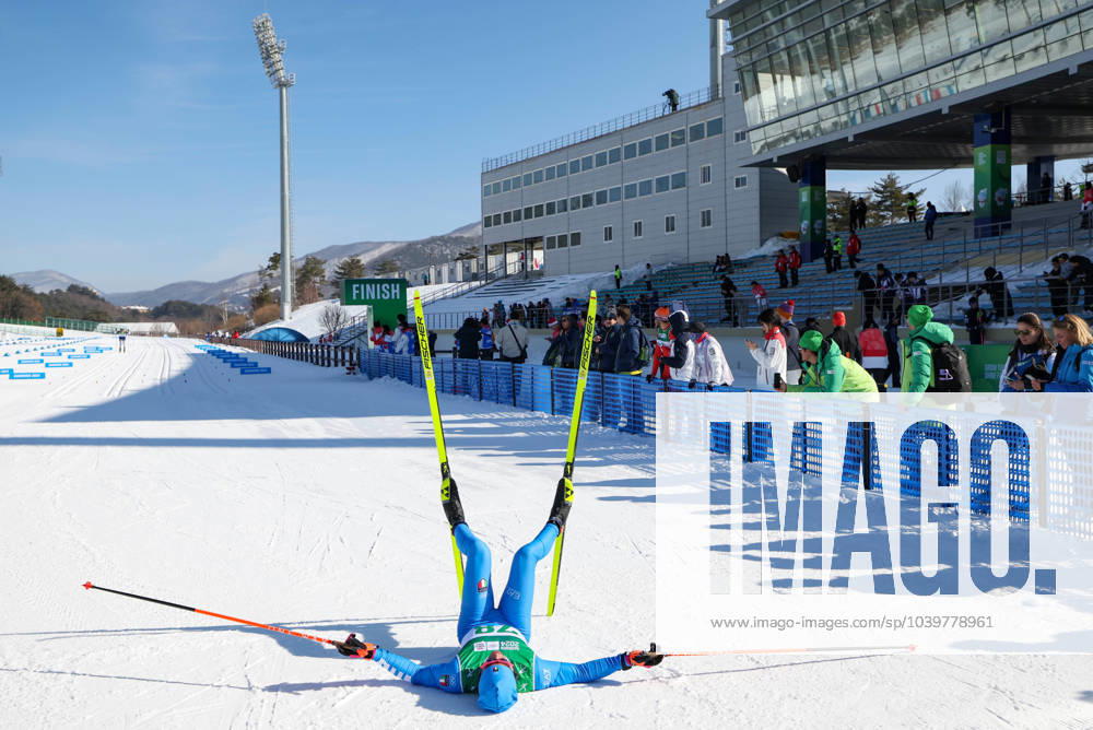 KW05 (240130) -- PYEONGCHANG, Jan. 30, 2024 -- Federico Pozzi of Italy reacts after the Men s 7.5km Classic of Cross-Country Skiing event at the Gangwon 2024 Winter Youth Olympic Games, Olympische Spiele, Olympia, OS in Pyeongchang, South Korea, Jan. 30, 2024. ) (SP)SOUTH KOREA-PYEONGCHANG-WINTER YOUTH OLYMPIC GAMES-CROSS-COUNTRY SKIING HuxHuhu