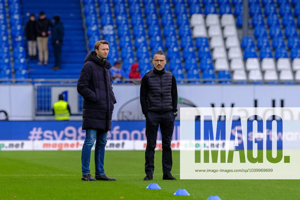 Simon Rolfes Bayer 04 Leverkusen, Managing Director Sport and Thomas Eichin, SV Darmstadt 98 vs Bayer 04 Leverkusen, Football, 1 Bundesliga, Matchday 20, Season 2023 2024, 03 02 2024, DFL REGULATES PROHIBIT ANY USE OF PHOTOGRAPHS AS IMAGE SEQUENCES AND OR QUASI VIDEO SV Darmstadt 98 vs Bayer 04 Leverkusen, Football, 1 Bundesliga, Matchday 20, Season 2023 2024, 03 02 2024 Darmstadt