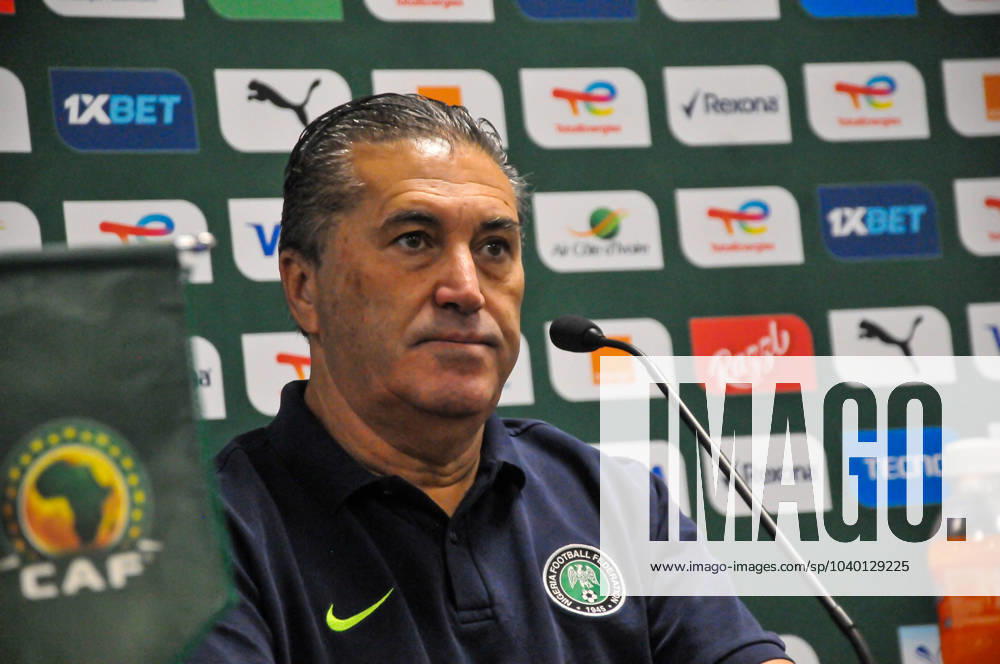 BOUAKE, COTE D IVOiRE - FEBRUARY 6; Coach Jose Peseiro of Nigeria during the TotalEnergies Caf Africa Cup of Nations (Afcon 2023) press conference, PK, Pressekonferenz in preperation for Nigeria and South Africa at Stade de la Paix on February 6, 2024 in Bouake, Cote d Ivore. Photo by Ganiyu Yusuf