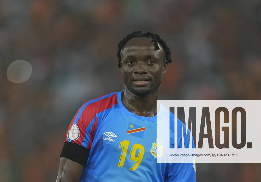 February 07 2024: Fiston Kalala Mayele (DR Congo) looks on during a African Cup of Nations - Semifinal game, Ivory Coast vs DR Congo, at Alassane Ouattara Stadium, Abidjan, Ivory Coast. CSM Abidjan Ivory Coast - ZUMAc04_ 20240207_zma_c04_244