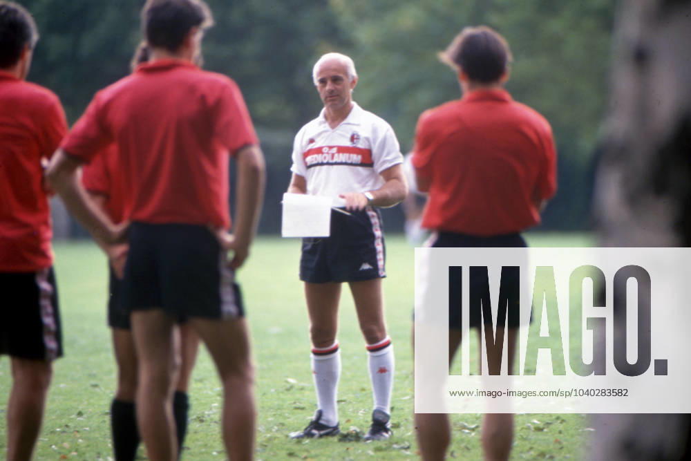 ARRIGO SACCHI, Milan, 1989-90, Azione, Action, Allenamento, Warm up SERIE A 1989-90 MILAN PREPARAZIONE ESTIVA