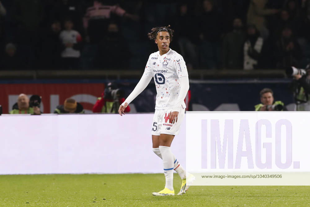 Leny Yoro (LOSC) FOOTBALL : Paris Saint Germain Vs Lille - Ligue 1 Uber Eats - 10 02 2024 MichaelBaucher Panoramic