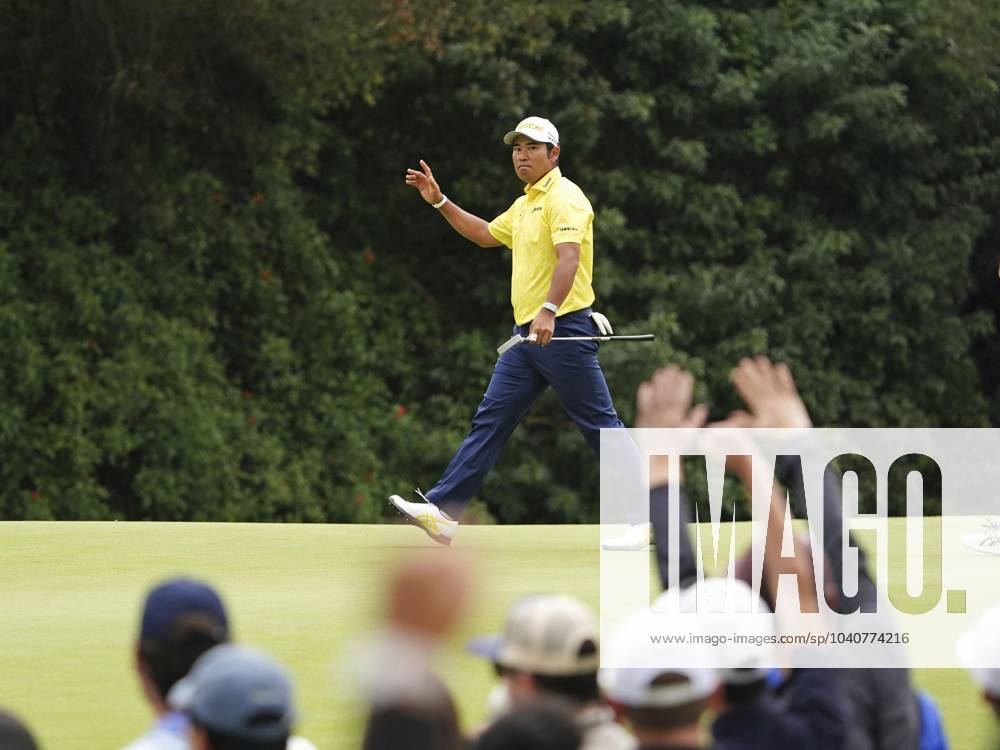 Golf: Genesis Invitational Japan s Hideki Matsuyama acknowledges the crowd after making a long birdie putt on the 12th hole during the final round of the Genesis Invitational golf tournament at Riviera Country Club in Pacific Palisades, California, on Feb. 18, 2024. A14AA0002482326P
