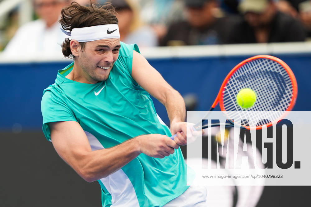 KW08 DELRAY BEACH, FL - FEBRUARY 19: Taylor Fritz (USA) in action wins the 2024 Delray Beach Open on February 19, 2024, at the Delray Beach Tennis Center in Delray Beach, FL.(Photo by Andrew Patron Icon Sportswire) TENNIS: FEB 19 Delray Beach Open Icon2402198122