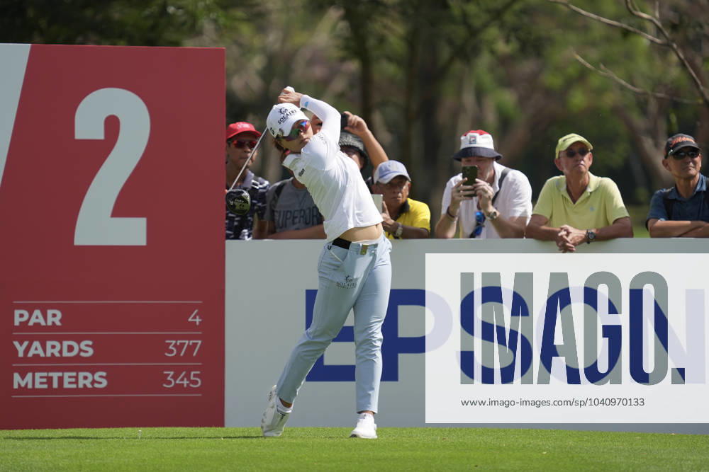 Honda LPGA, Golf Damen Thailand 2024 Jin Young Ko of South Korea is playing her tee shot during the first round of the Honda LPGA Thailand 2024 at Siam Country Club Old Course in Chonburi, Thailand, on February 22, 2024. Chonburi Thailand