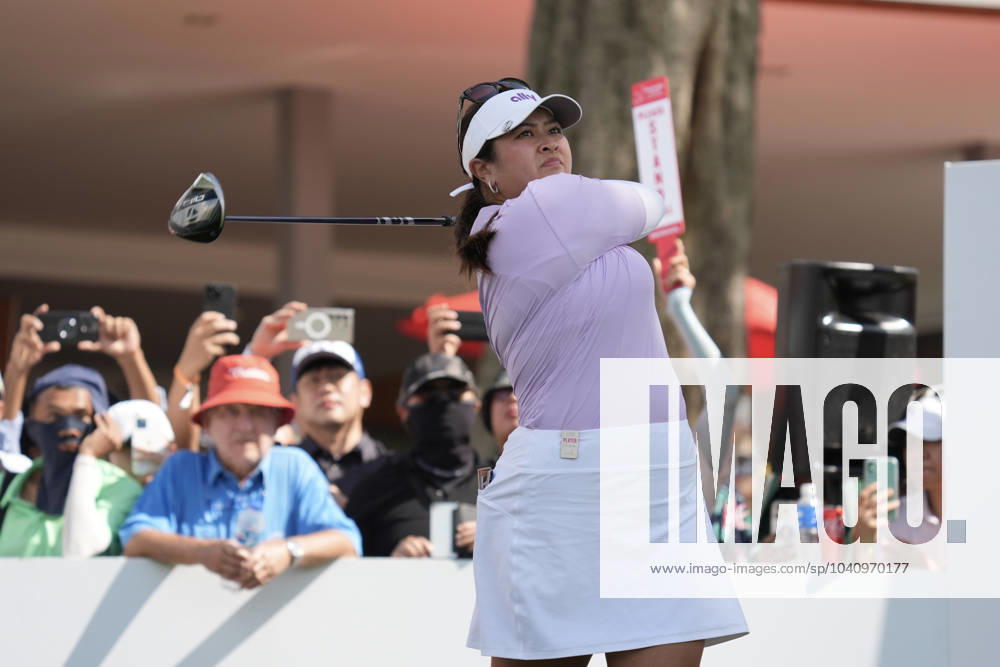 Honda LPGA, Golf Damen Thailand 2024 Lilia Vu from the USA is playing her tee shot during the first round of the Honda LPGA Thailand 2024 at Siam Country Club Old Course in Chonburi, Thailand, on February 22, 2024. Chonburi Thailand