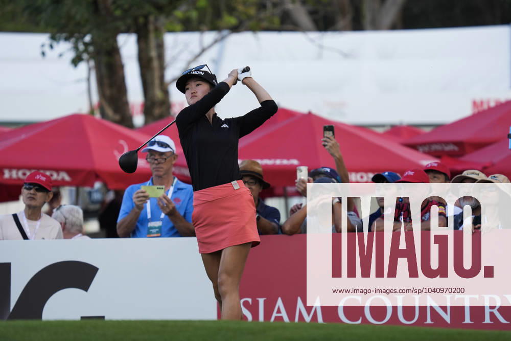 Honda LPGA, Golf Damen Thailand 2024 Grace Kim of Australia is playing her tee shot during the first round of the Honda LPGA Thailand 2024 at Siam Country Club Old Course in Chonburi, Thailand, on February 22, 2024. Chonburi Thailand