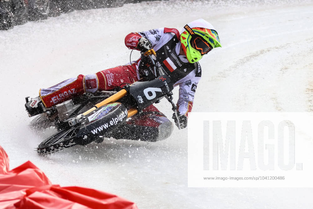 Texom European Individual Ice Speedway Championship 2024 round 1 2024.02.24 Sanok, Poland, Ice Speedway Texom European Individual Ice Speedway Championship 2024 round 1 (1 Runda Indywidualnych Mistrzostw Europy w Zuzlu Na Lodzie) op: Michal Knapp