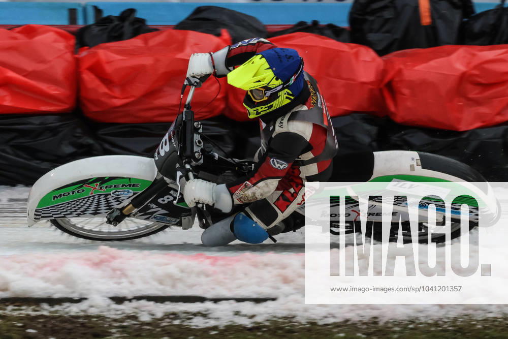 Texom European Individual Ice Speedway Championship 2024 round 1 2024.02.24 Sanok, Poland, Ice Speedway Texom European Individual Ice Speedway Championship 2024 round 1 (1 Runda Indywidualnych Mistrzostw Europy w Zuzlu Na Lodzie) op: Andrej Divis