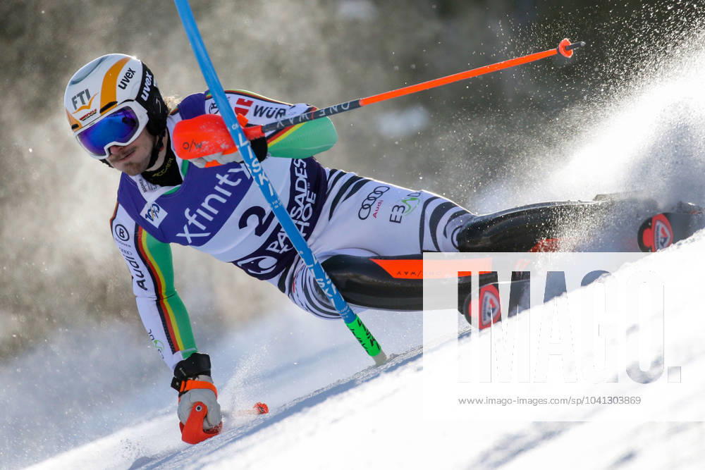 KW08 ALPINE SKIING - FIS WC Palisades Tahoe PALISADES TAHOE,CALIFORNIA,USA,25.FEB.24 - ALPINE SKIING - FIS World Cup, slalom, men. Image shows Linus Strasser (GER). GEPAxpictures Klansek