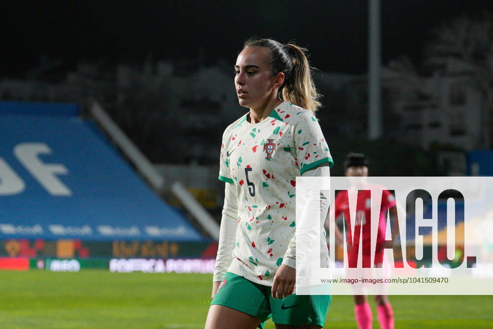 Portugal Vs South Korea in Estoril, Portugal - 27 Feb 2024 Joana Marchao of Portugal in action during Women s friendly football match between Portugal and South Korea at Estadio Antonio Coimbra da Mota. Final score: Portugal 5:1 South Korea Estoril Portugal