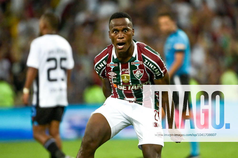 KW09 Maracana John Arias of Fluminense, celebrates his goal during the match between Fluminense and LDU Quito, in the Recopa Sulamericana 2024 Final, at Maracana Stadium this Thursday 29. 30761 (Marcello Dias SPP)