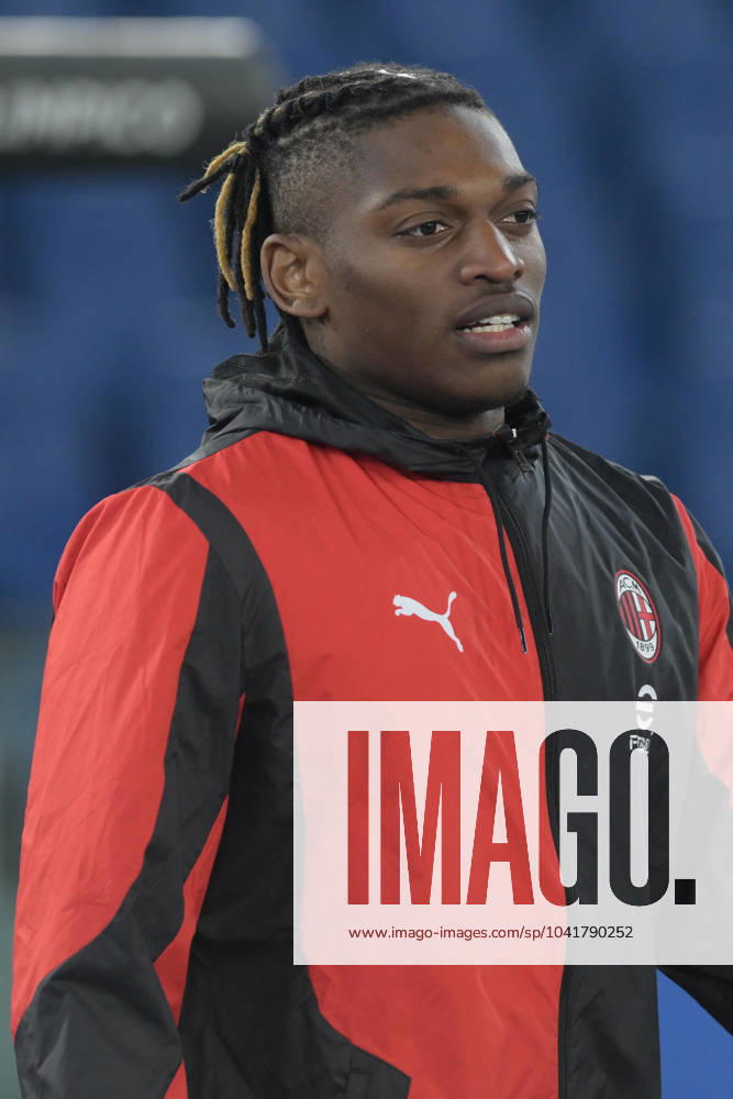 Italy: Serie A - SS Lazio vs AC Milan Rafael Leão of AC Milan look during the Serie A match between SS Lazio vs AC Milan at Olimpic Stadium on March1,2024 in Rome, italy Rome Italy